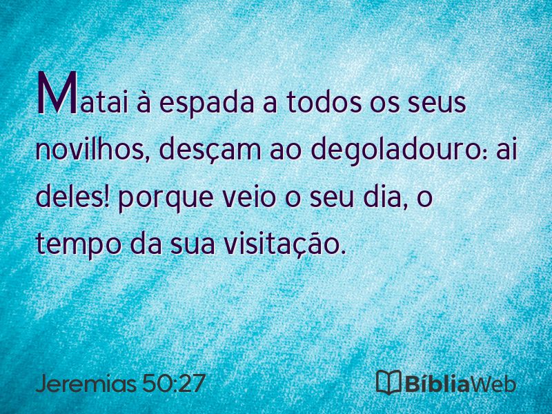 Jeremias 50:27 em imagem para compartilhar