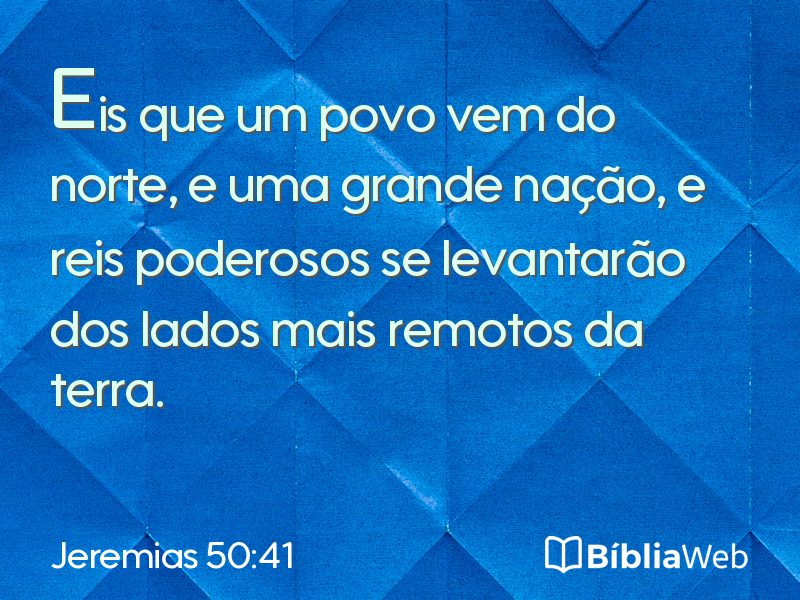 Jeremias 50:41 em imagem para compartilhar