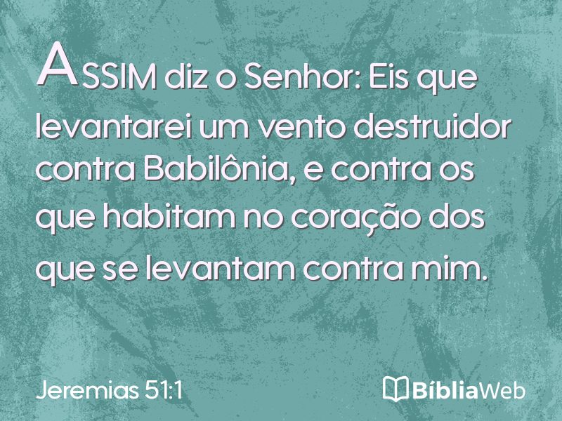 Jeremias 51:1 em imagem para compartilhar