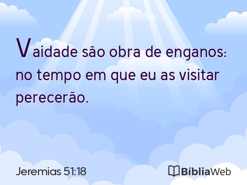 Jeremias 51:18 em imagem para compartilhar