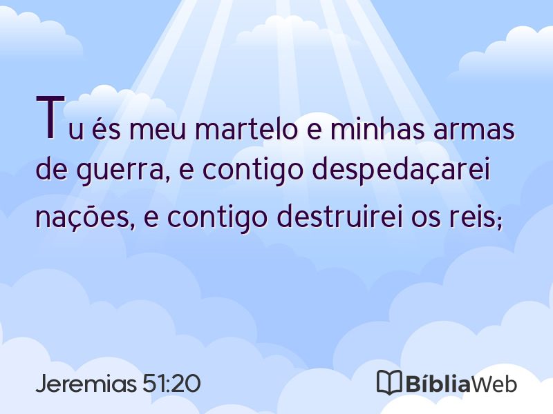 Jeremias 51:20 em imagem para compartilhar