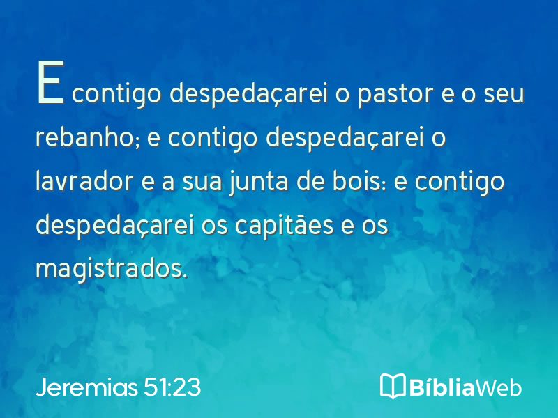 Jeremias 51:23 em imagem para compartilhar