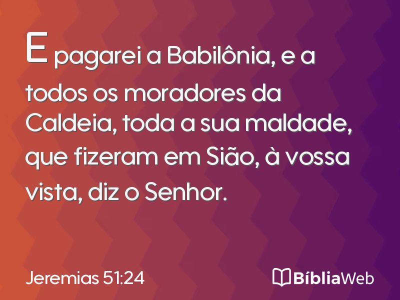 Jeremias 51:24 em imagem para compartilhar