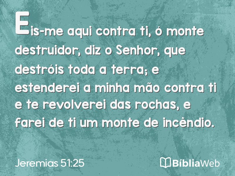 Jeremias 51:25 em imagem para compartilhar