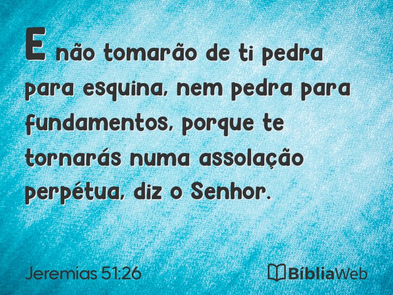 Jeremias 51:26 em imagem para compartilhar