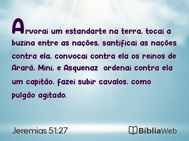 Jeremias 51:27 em imagem para compartilhar