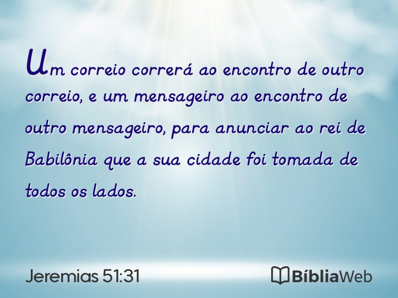Jeremias 51:31 em imagem para compartilhar