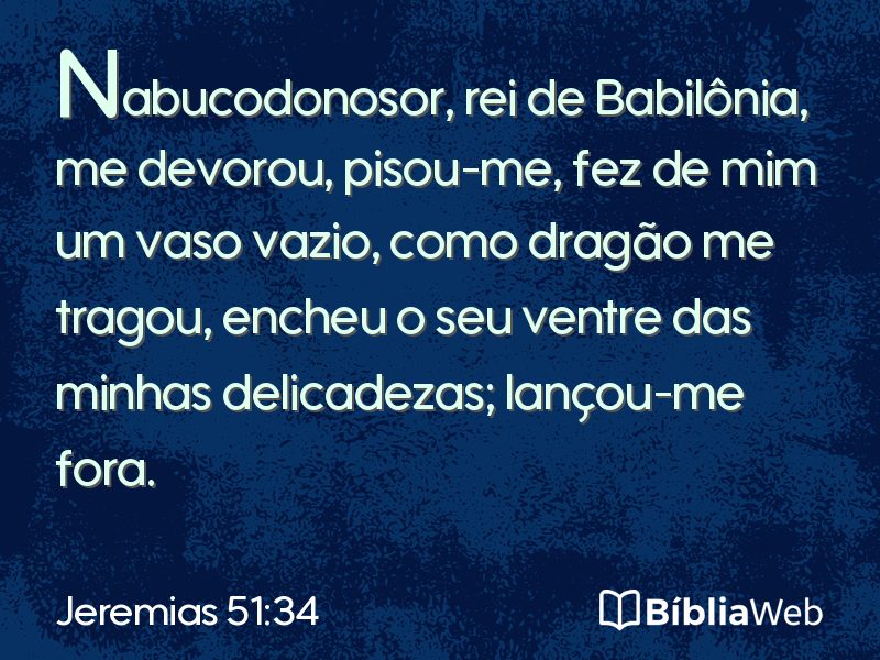 Jeremias 51:34 em imagem para compartilhar