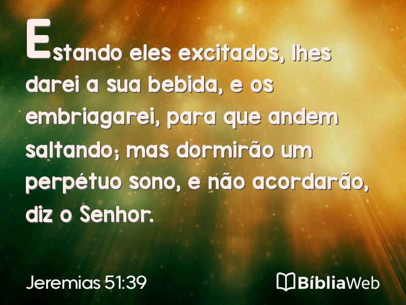 Jeremias 51:39 em imagem para compartilhar