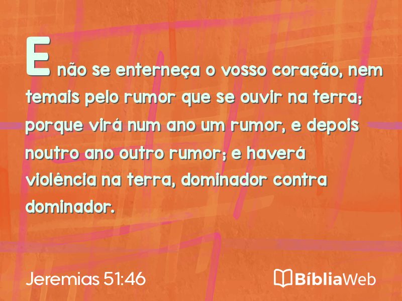 Jeremias 51:46 em imagem para compartilhar