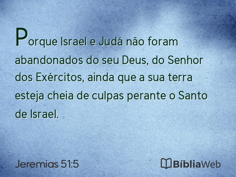 Jeremias 51:5 em imagem para compartilhar