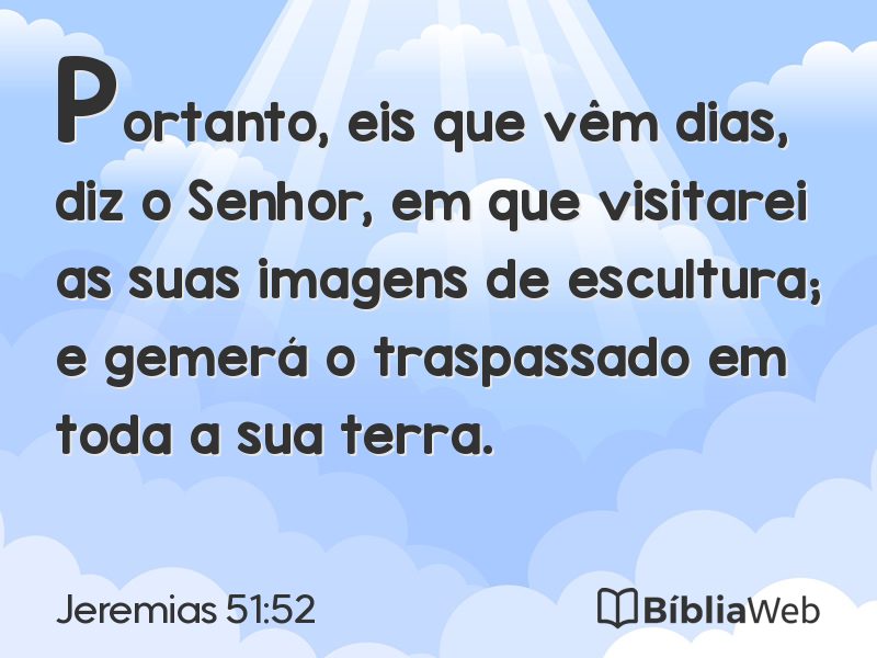 Jeremias 51:52 em imagem para compartilhar
