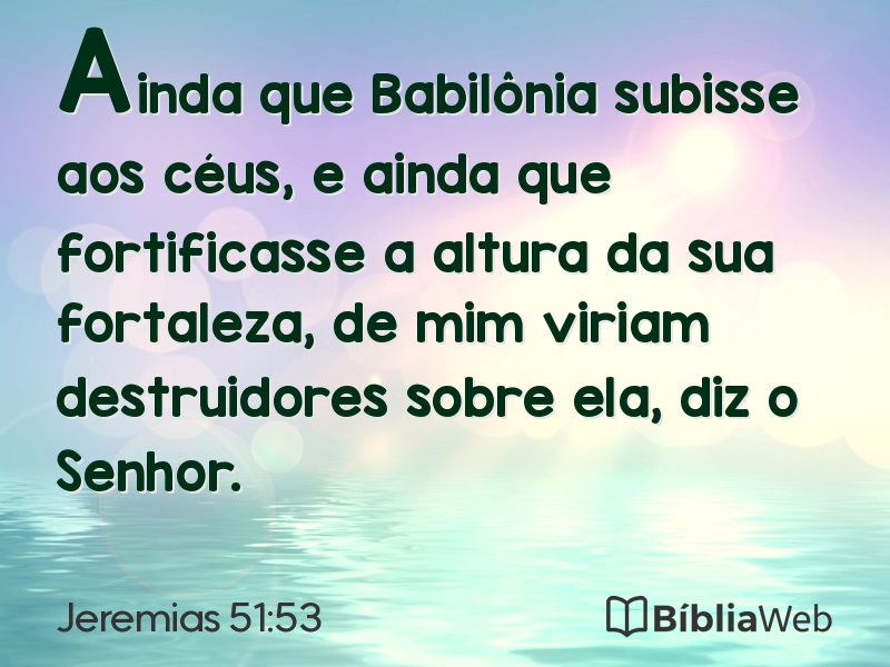 Jeremias 51:53 em imagem para compartilhar