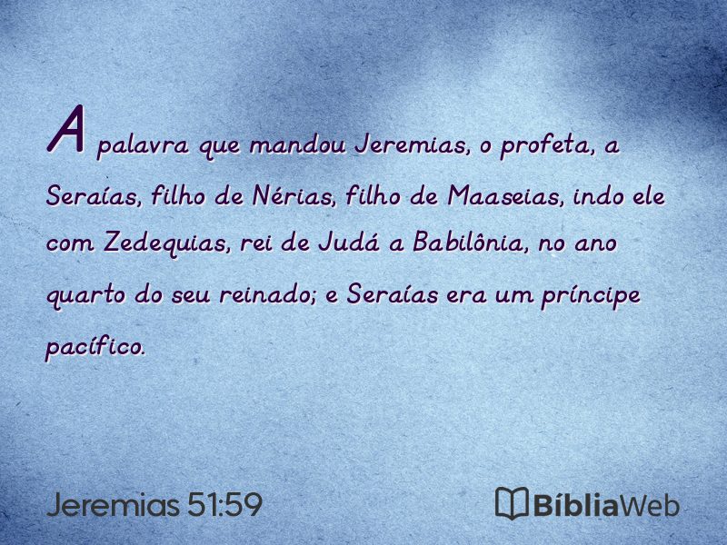 Jeremias 51:59 em imagem para compartilhar