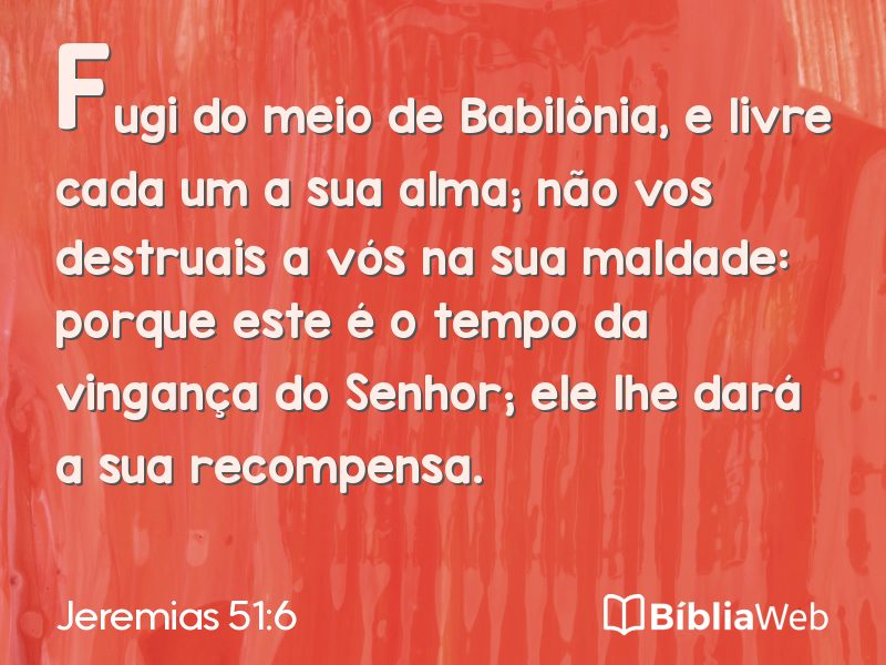 Jeremias 51:6 em imagem para compartilhar
