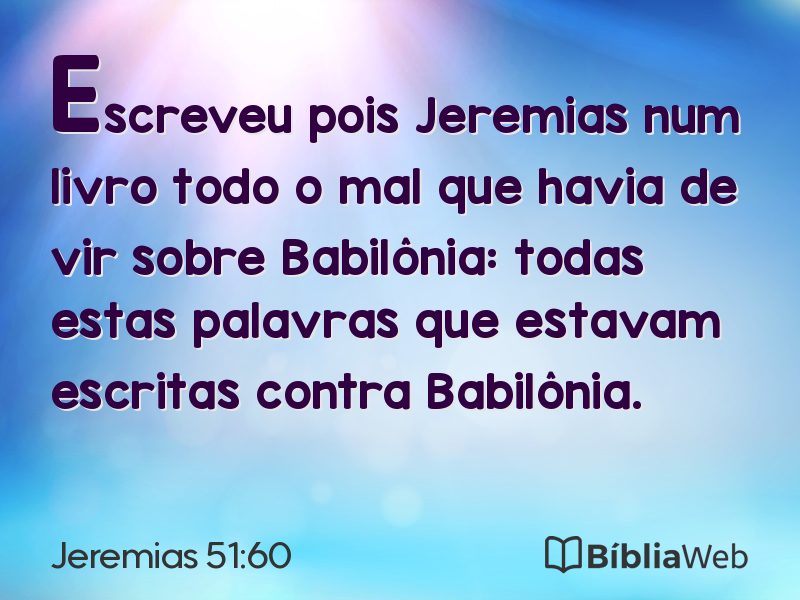 Jeremias 51:60 em imagem para compartilhar