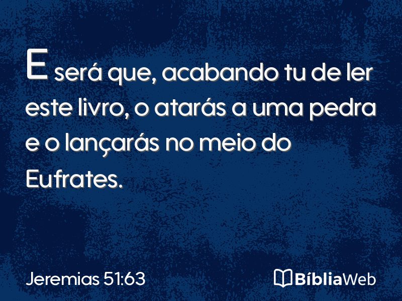Jeremias 51:63 em imagem para compartilhar