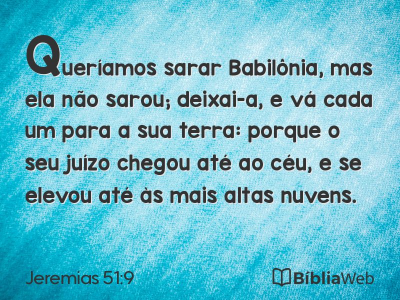 Jeremias 51:9 em imagem para compartilhar