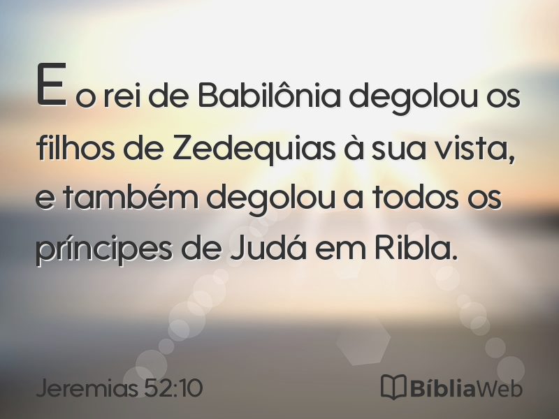 Jeremias 52:10 em imagem para compartilhar