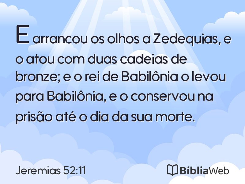 Jeremias 52:11 em imagem para compartilhar