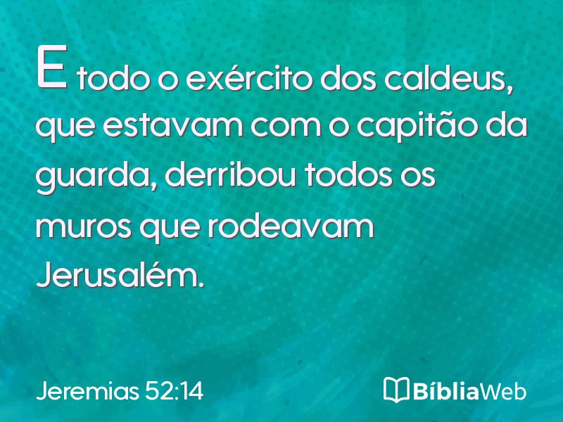 Jeremias 52:14 em imagem para compartilhar