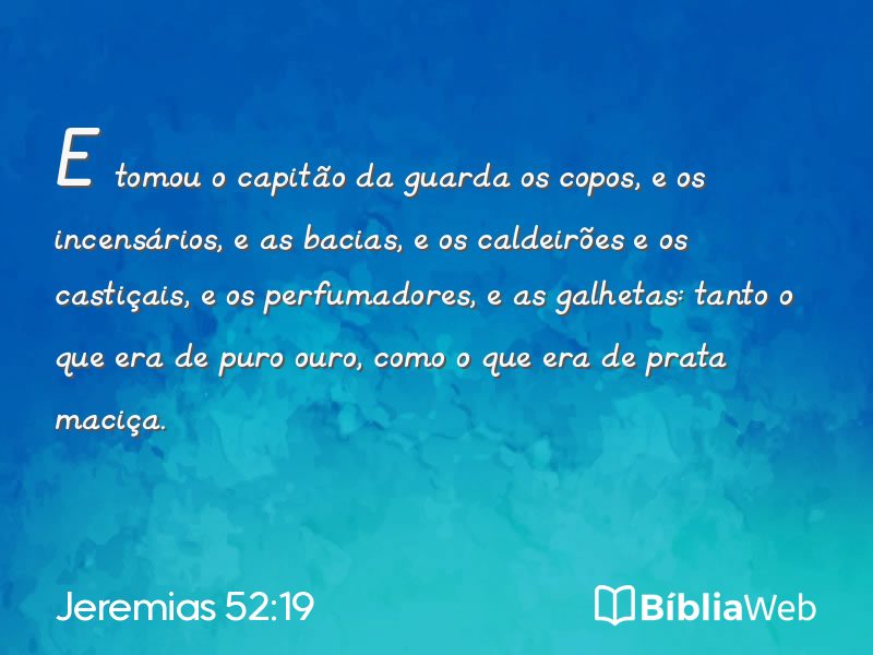 Jeremias 52:19 em imagem para compartilhar