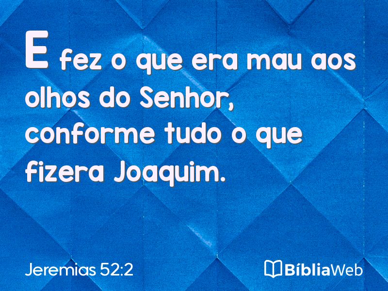 Jeremias 52:2 em imagem para compartilhar