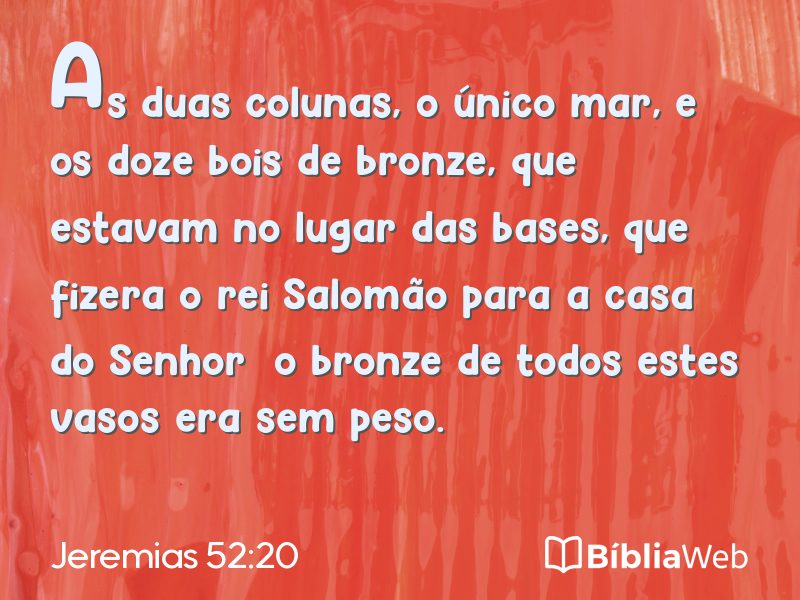 Jeremias 52:20 em imagem para compartilhar