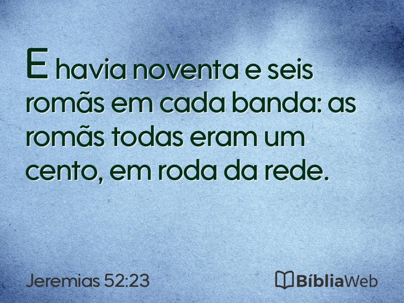 Jeremias 52:23 em imagem para compartilhar