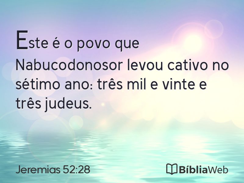 Jeremias 52:28 em imagem para compartilhar