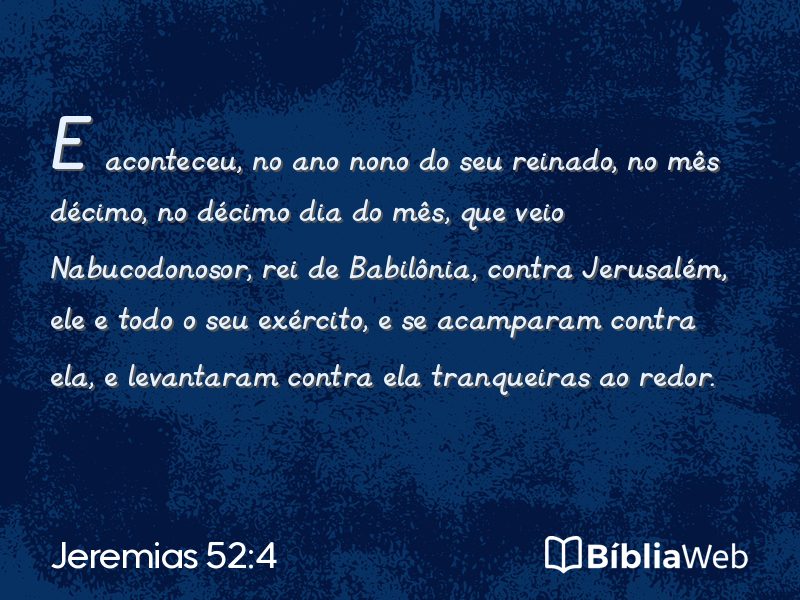Jeremias 52:4 em imagem para compartilhar