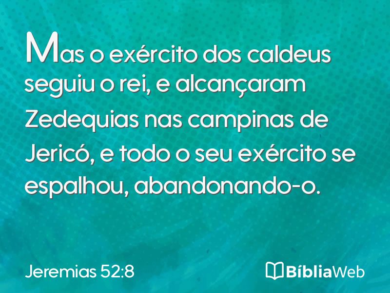 Jeremias 52:8 em imagem para compartilhar