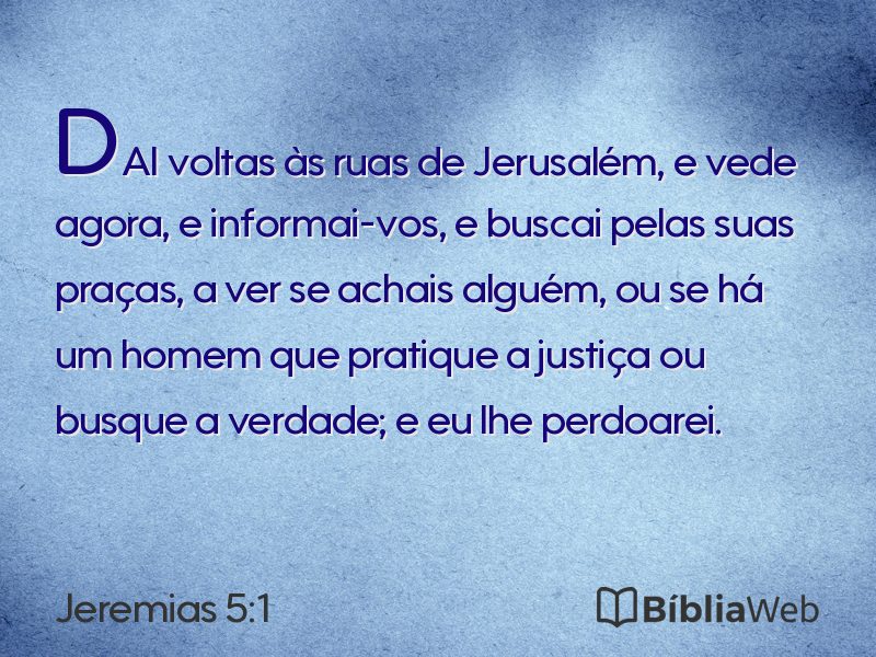Jeremias 5:1 em imagem para compartilhar
