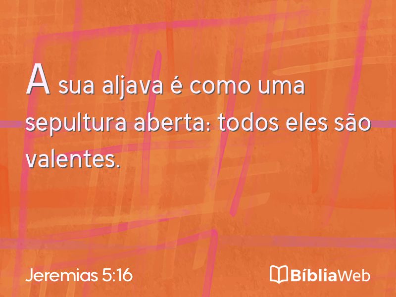 Jeremias 5:16 em imagem para compartilhar
