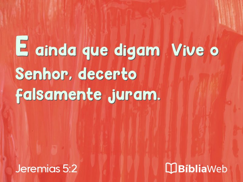 Jeremias 5:2 em imagem para compartilhar