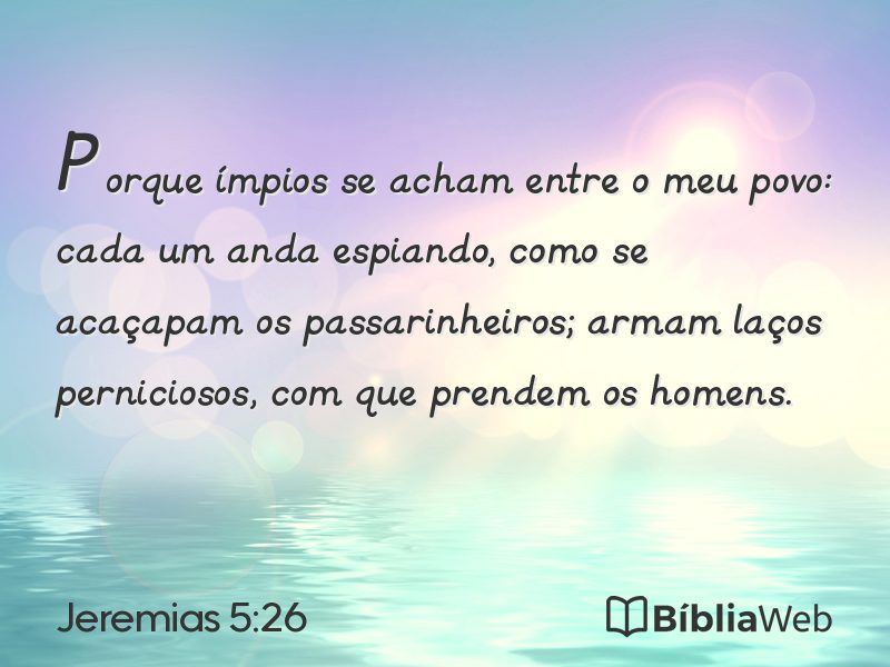 Jeremias 5:26 em imagem para compartilhar