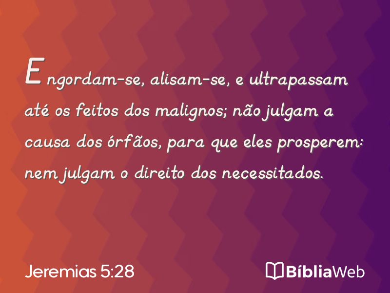 Jeremias 5:28 em imagem para compartilhar