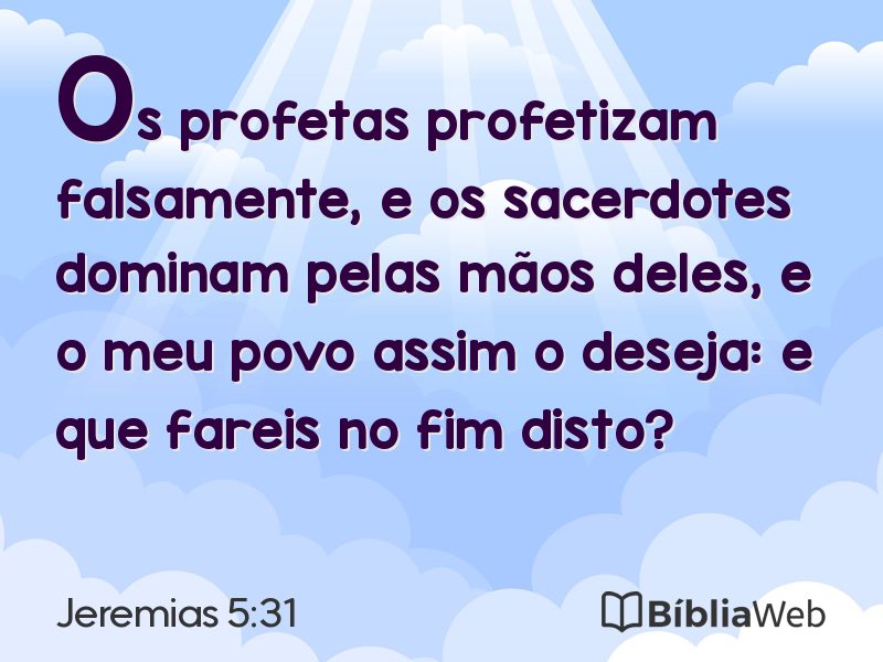 Jeremias 5:31 em imagem para compartilhar