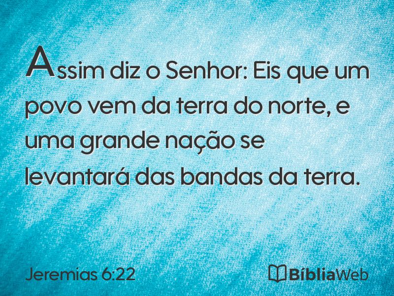 Jeremias 6:22 em imagem para compartilhar