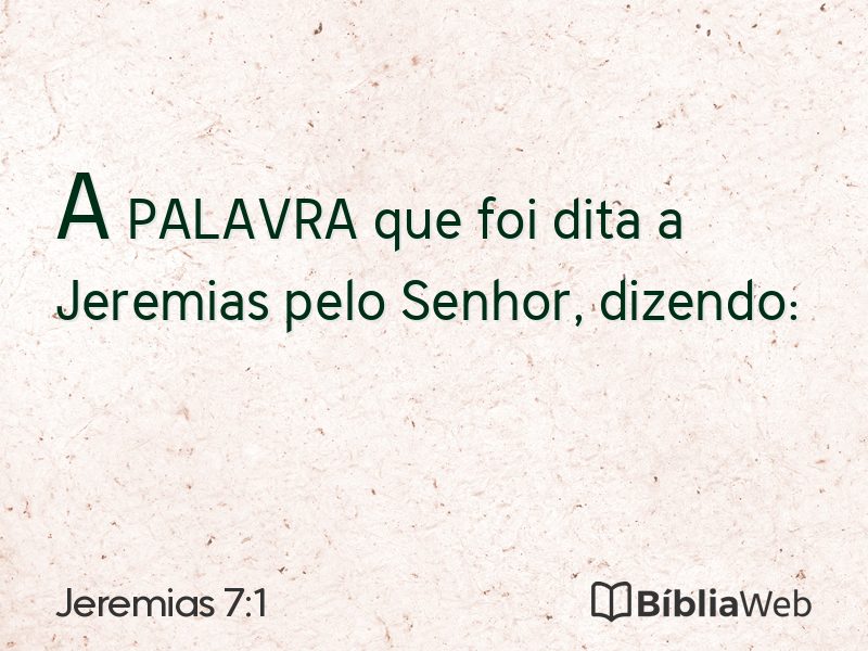 Jeremias 7:1 em imagem para compartilhar