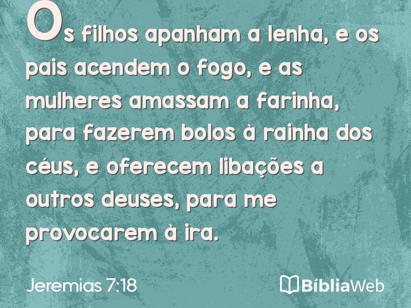 Jeremias 7:18 em imagem para compartilhar