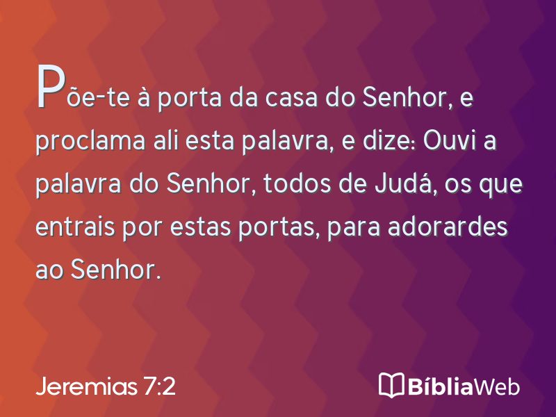 Jeremias 7:2 em imagem para compartilhar