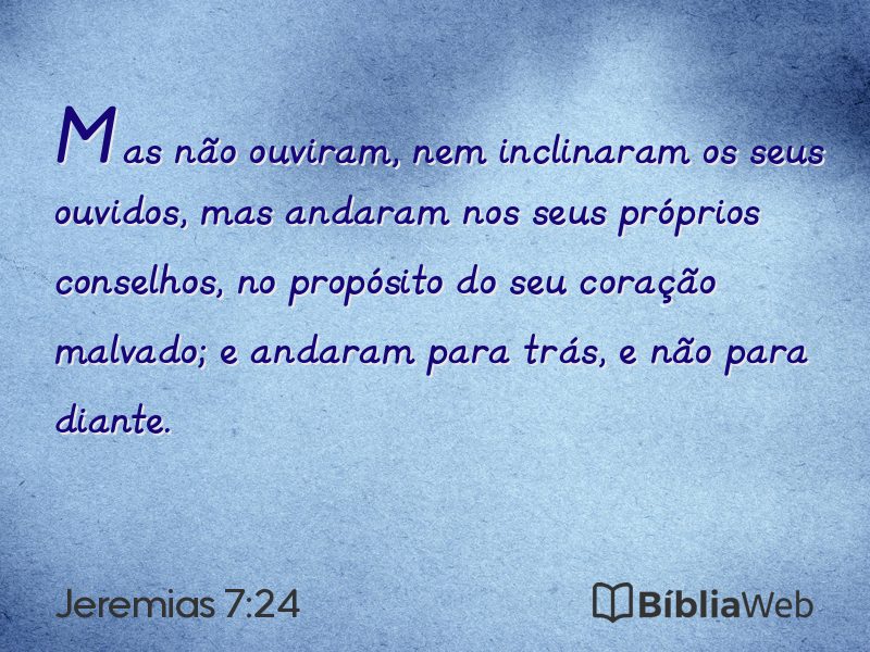 Jeremias 7:24 em imagem para compartilhar