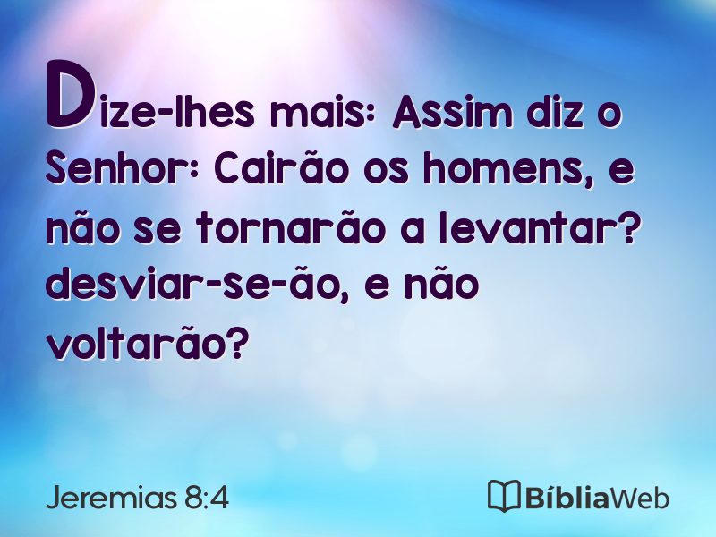 Jeremias 8:4 em imagem para compartilhar