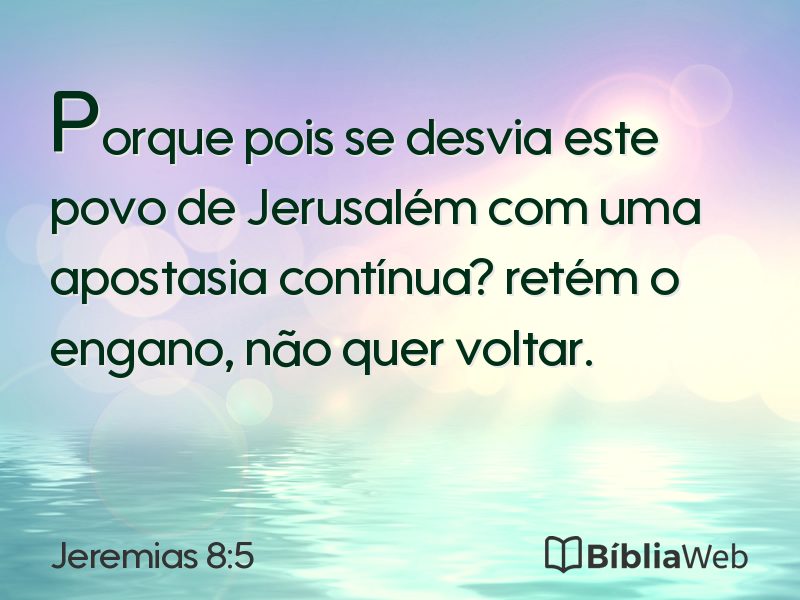 Jeremias 8:5 em imagem para compartilhar