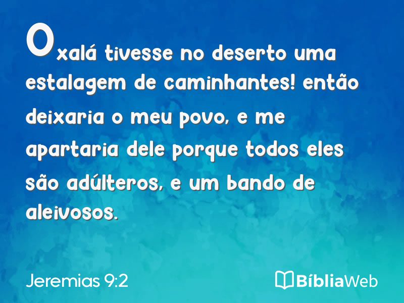 Jeremias 9:2 em imagem para compartilhar