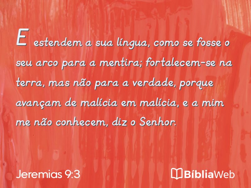 Jeremias 9:3 em imagem para compartilhar