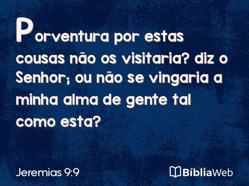 Jeremias 9:9 em imagem para compartilhar