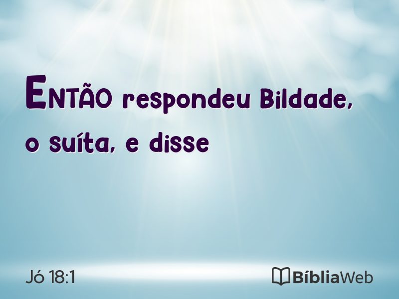 Jó 18:1 em imagem para compartilhar