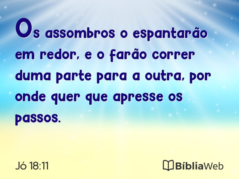 Jó 18:11 em imagem para compartilhar
